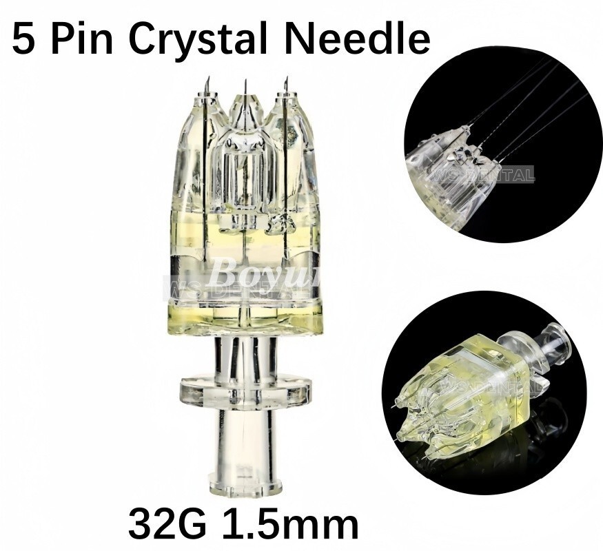 32G 1.5mm Crystal 5 Pin Meso Multi Needle Cartridges Anti-Wrinkle Skincare