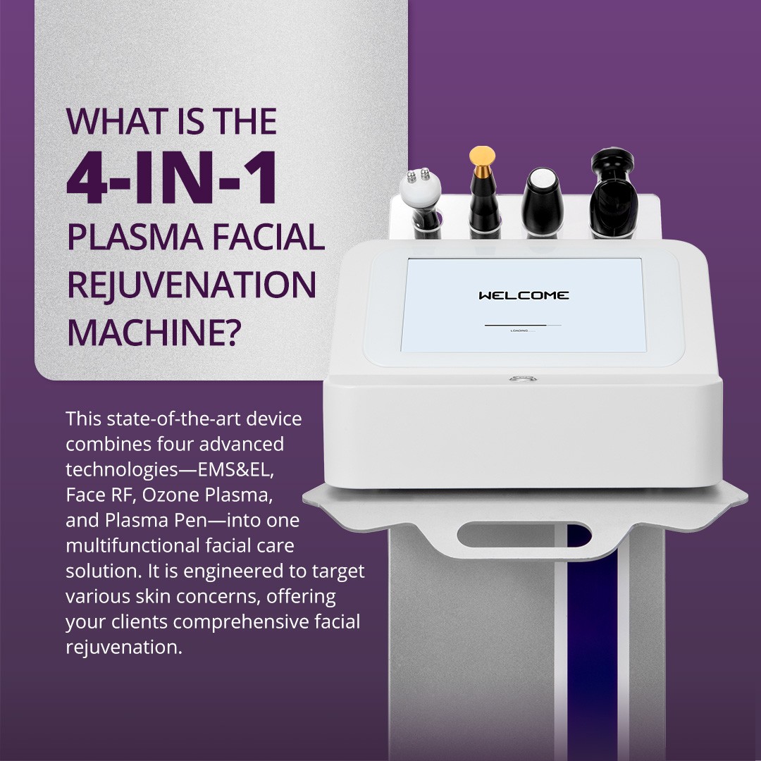 NEW 4 in 1 Plasma Beauty Machine Mole Spot Minimizing Taut Skin Facial Care Spa
