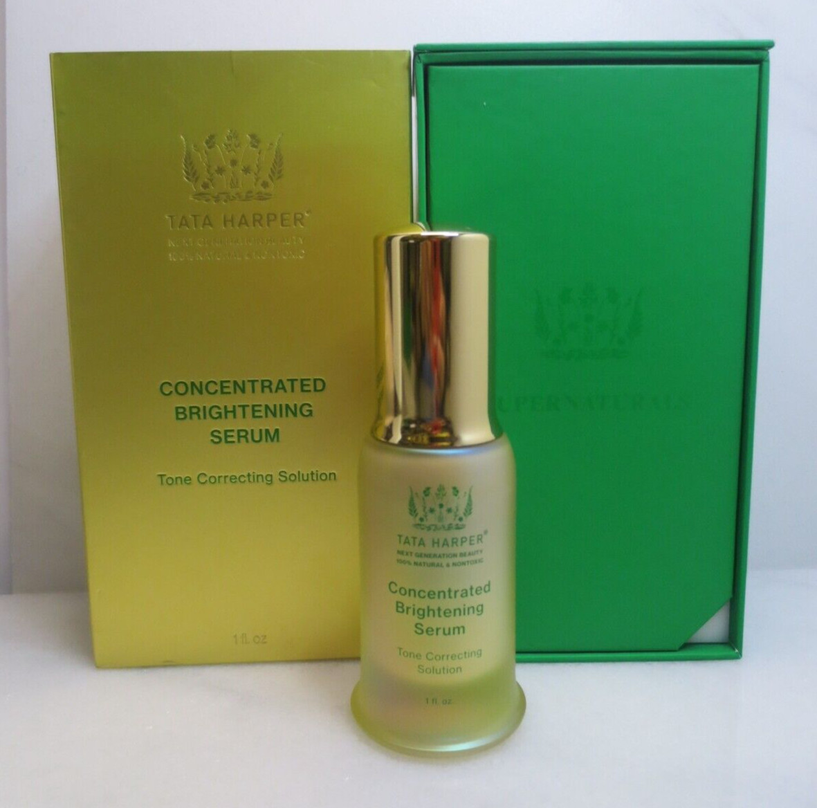 TATA HARPER CONCENTRATED BRIGHTENING SERUM TONE CORRECTING SOLUTION 1 OZ BOXED