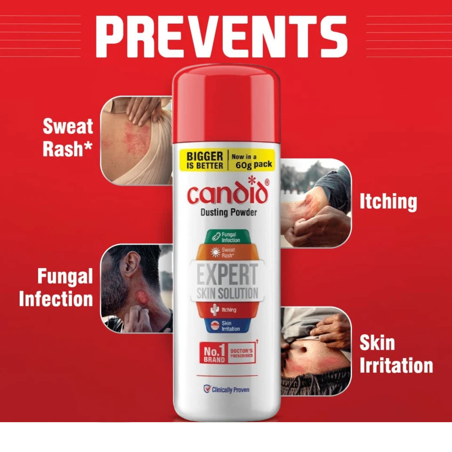 Candid Dusting Powder 1 Expert Solution for all Skin problem For Skin care-60gm