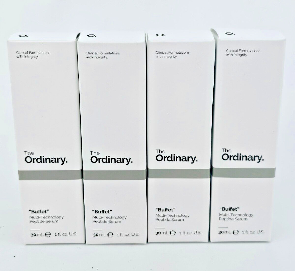 The Ordinary Buffet Multi Technology Peptide Serum Fragrance Free 1 oz Lot of 4