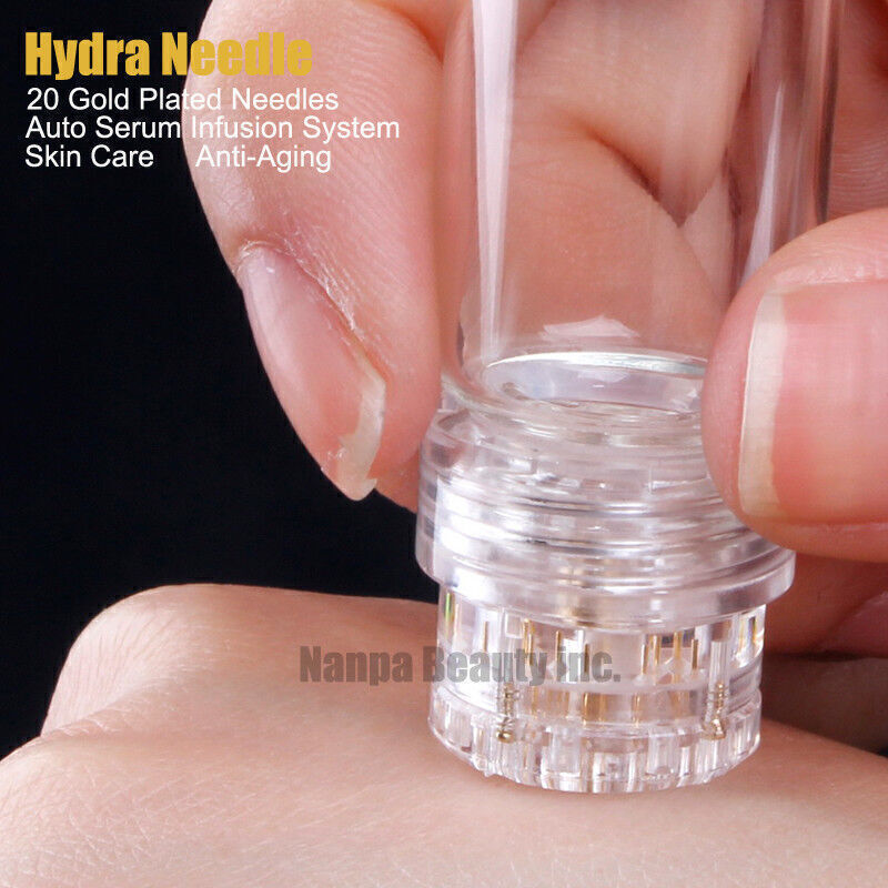 2026 20 Pins Portable Derma Roller With bottle Skin Therapy Anti Acne Scars USA