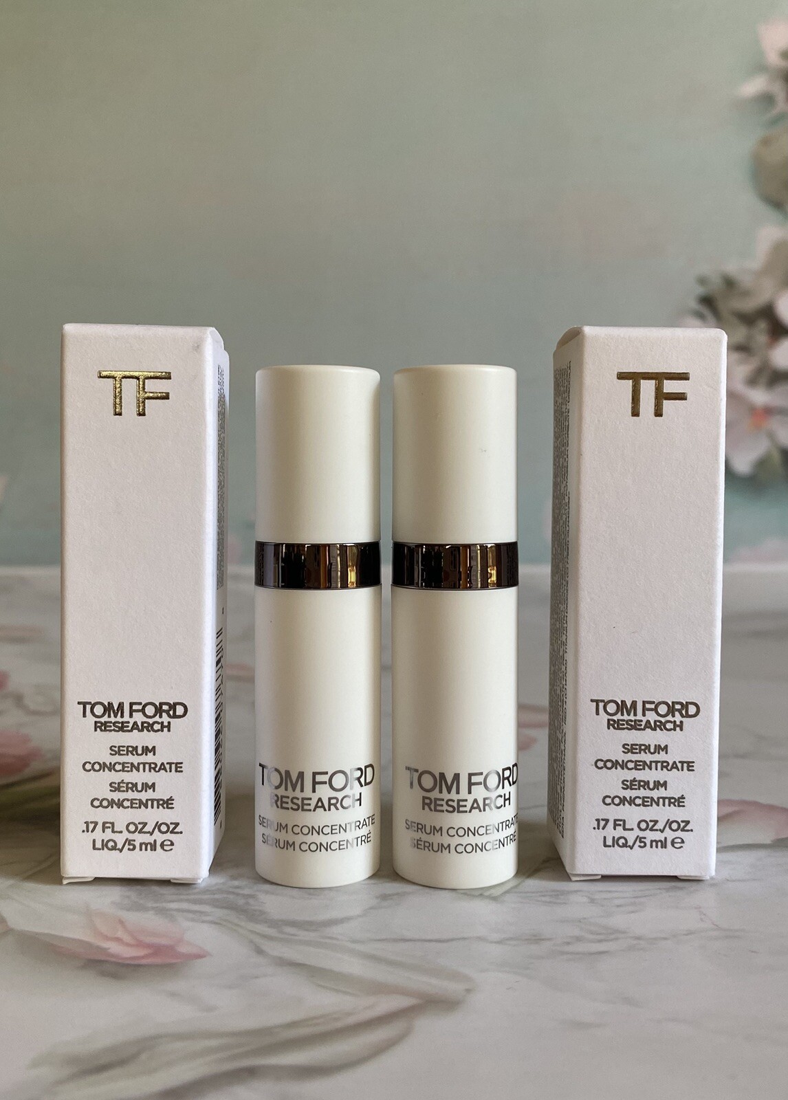 2x Tom Ford Research Serum Concentrate, Travel Size~ .17oz/5ml Each NIB