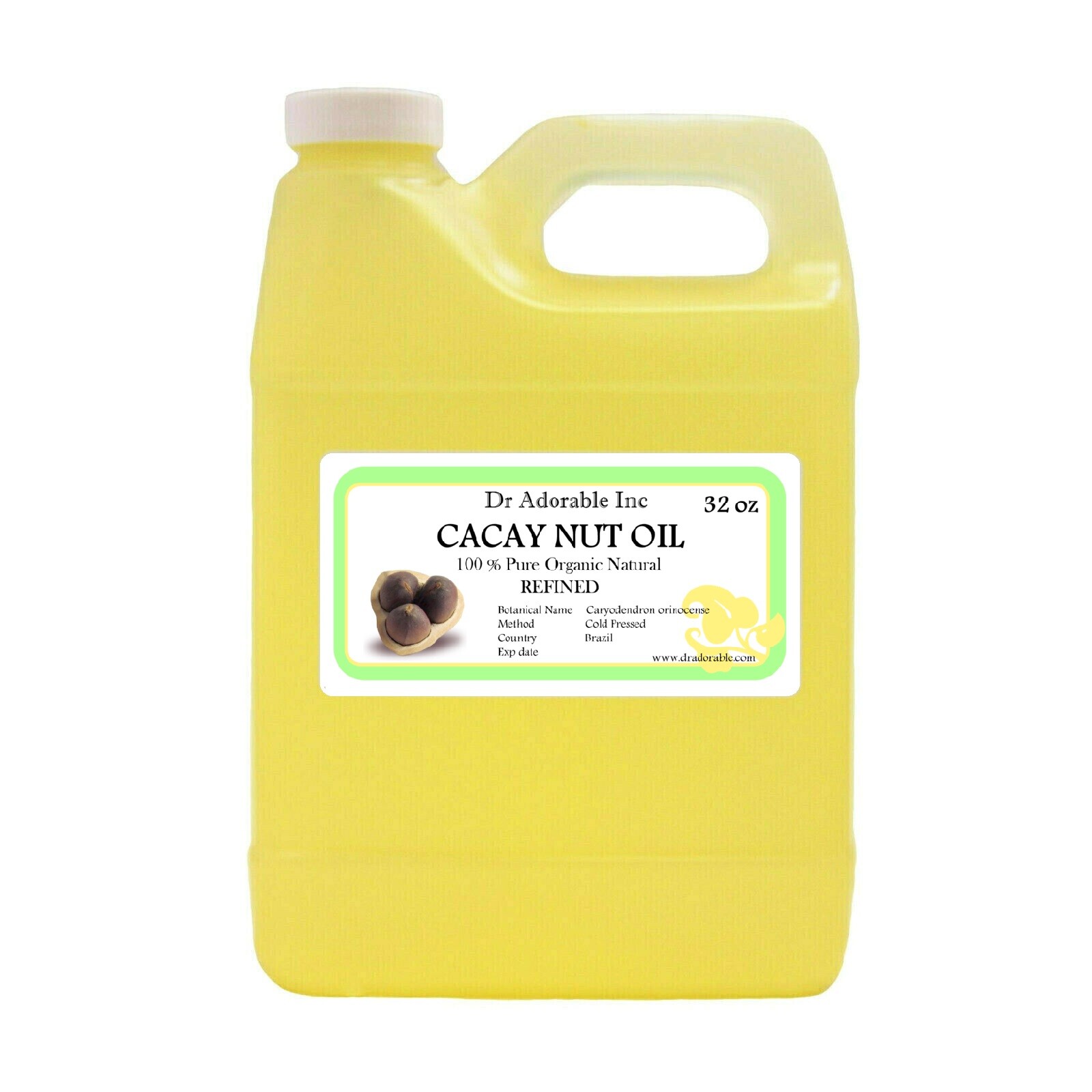 CACAY NUT OIL REFINED Hair Growth Skin Anti Aging Body Care Health Pure Fresh