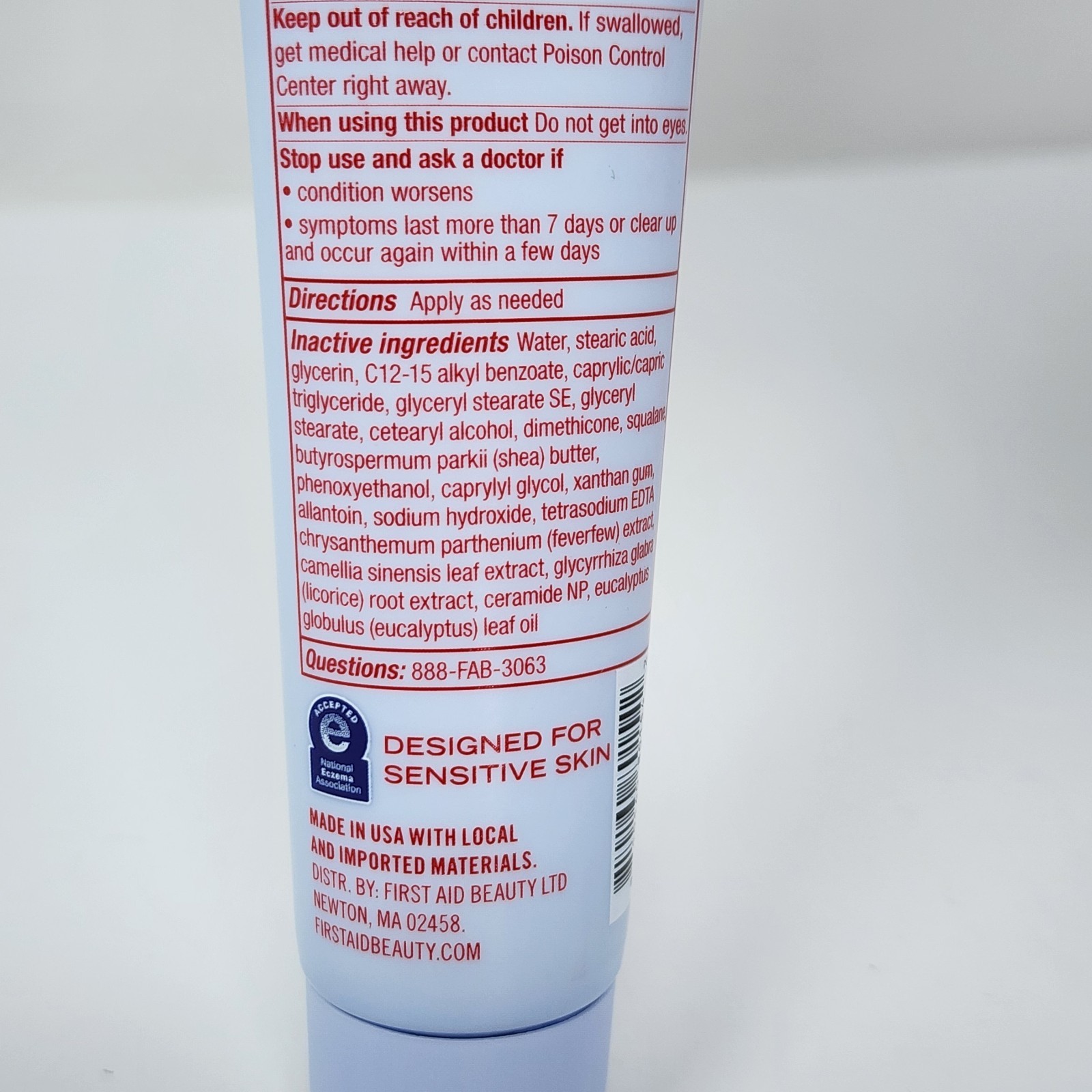First Aid Beauty Ultra Repair Cream with Colloidal Oatmeal 6 oz Tub & 1 oz Tube