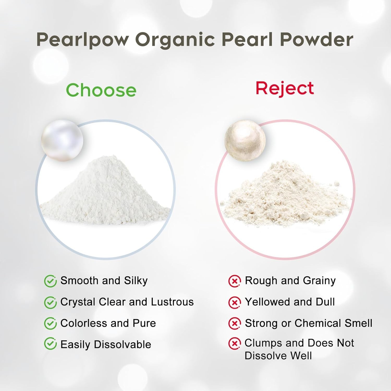 Pearl Powder Organic, 100G 100% Natural DIY Skincare, Anti-Aging, Minimizes Pore