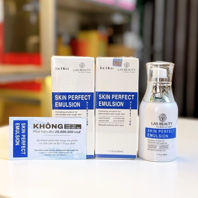 ORIGINAL Las Beauty Skin Perfect Emulsion 50ml – Sữa Dưỡng Rong Nho EXP 2027
