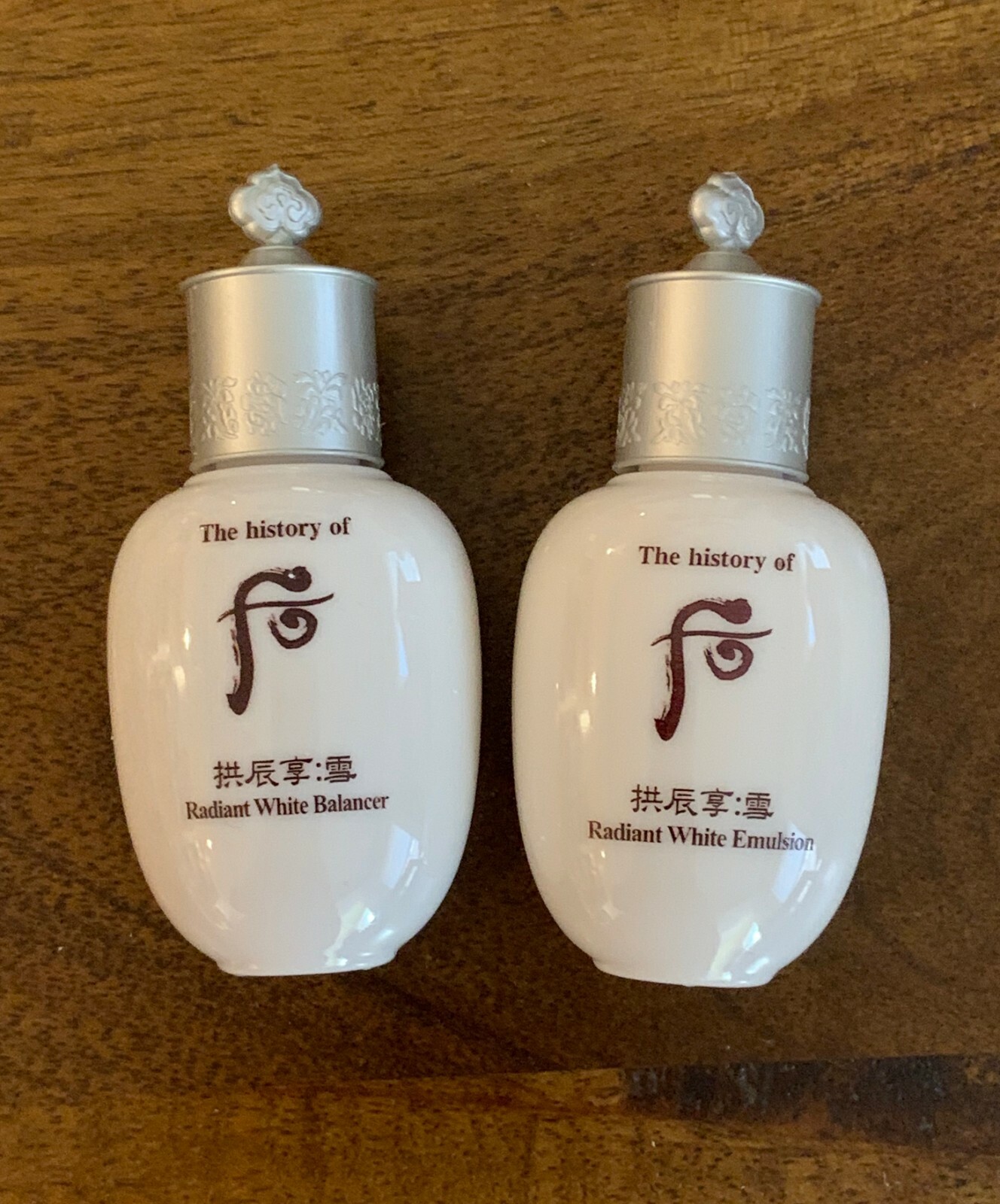 The History Of Whoo Seol Radiant White Balancer 20ml + Emulsion 20ml US Seller