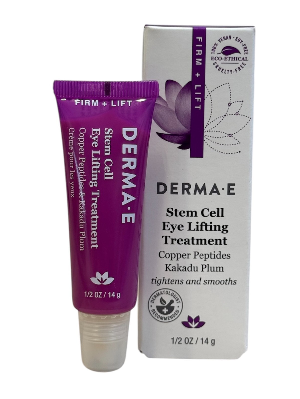 Derma E Eye Lifting Cream with Peptides & Vitamin B3 (0.5oz) 14g Vegan Unisex