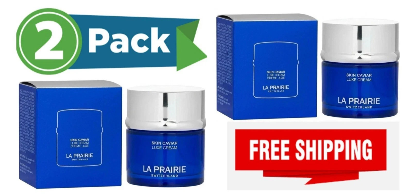 La Prairie Skin Caviar Luxe Cream 50ml/1.7oz – Fast Ship & Sealed Pack 2
