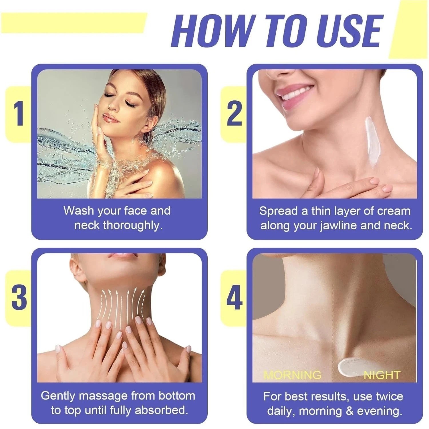 New Pure Beauty Tighten & Lift Neck Firming Cream – Anti-Aging Neck Creams fo