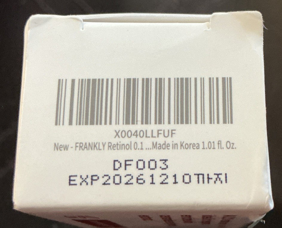 FRANKLY Lot 3 X Retinol 0.1% Anti Wrinkle Repair Cream Anti-Aging Korean Beauty