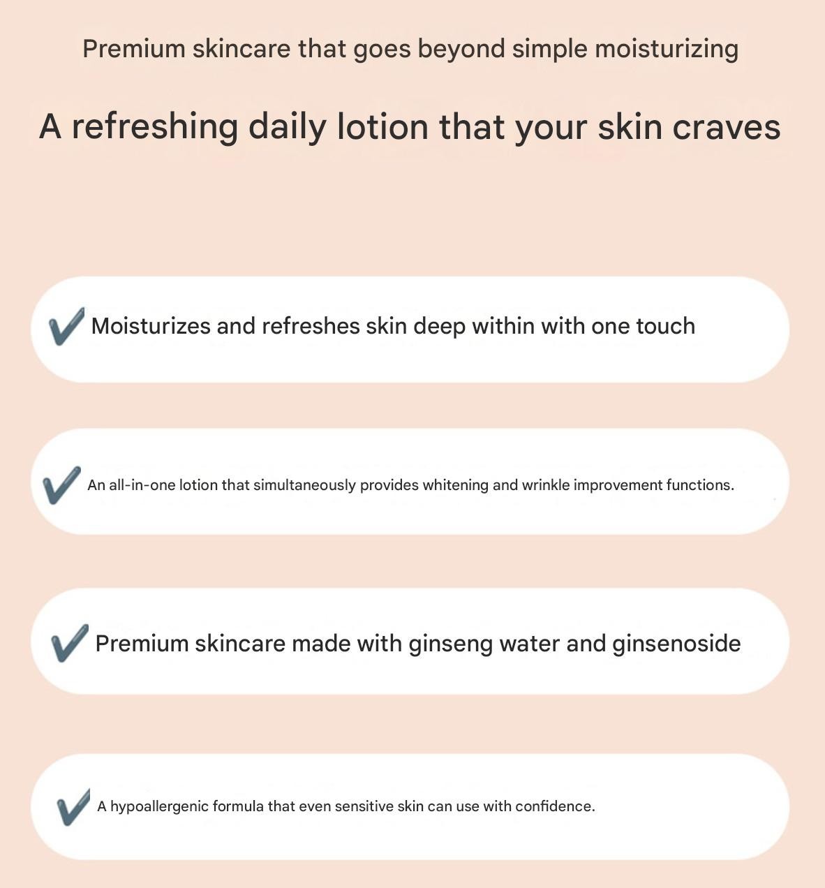 Cheongahmiin RG2 Ginsenoside Lotion 100ml Premium K-Beauty Vegan Anti-Aging EGF