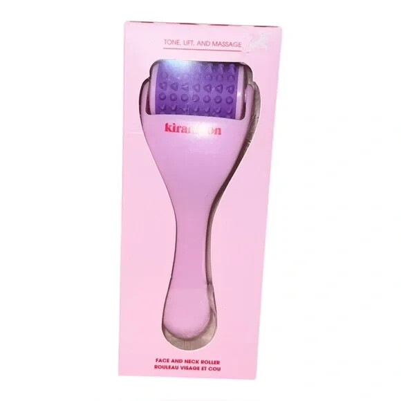 Kiramoon Women’s Reset Face & Neck Skincare Roller Pink One Size NWT