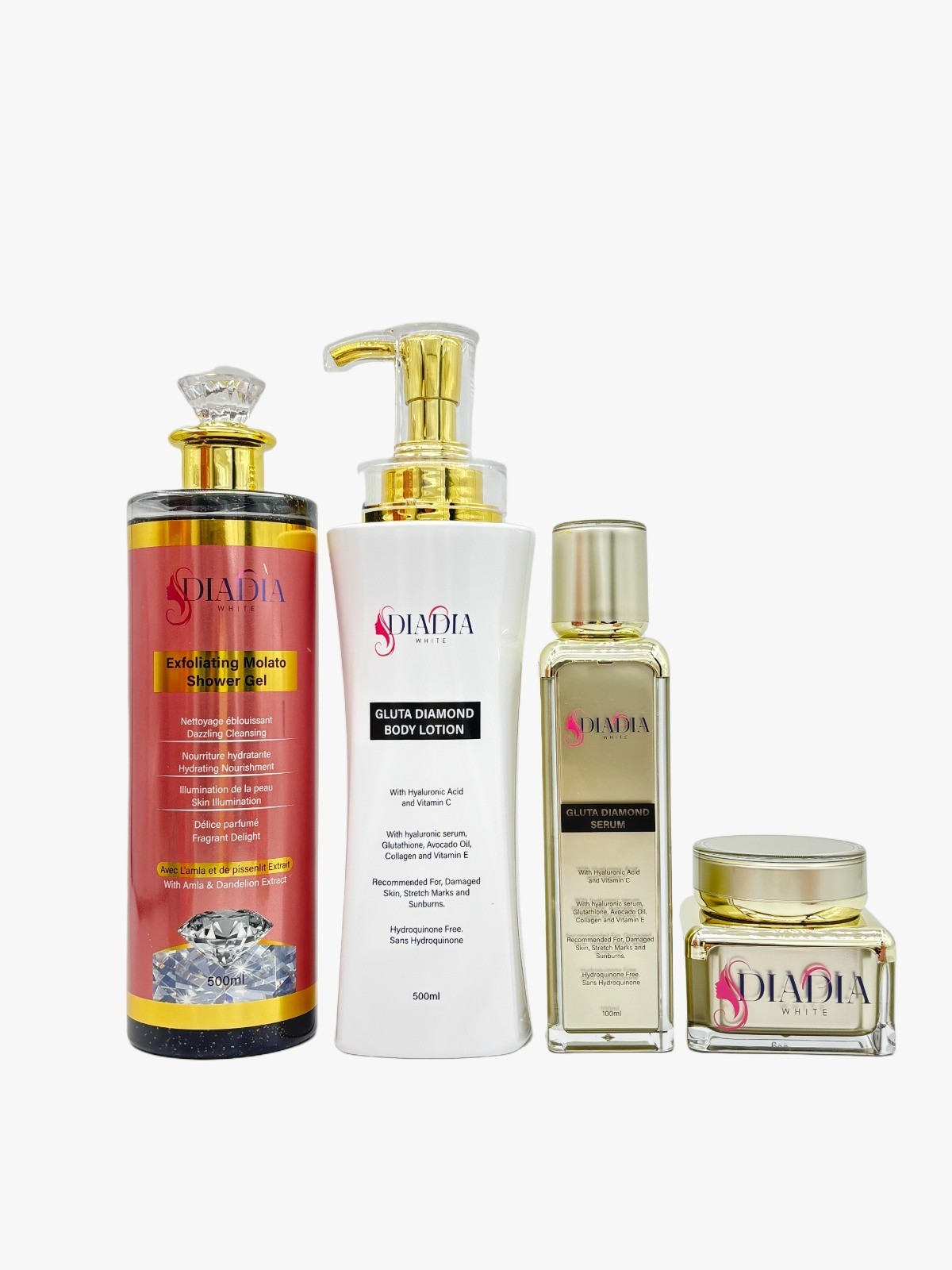 GLUTA DIAMOND MIRACLE SUPER WHITE AND GLUTA COLLAGEN & C CAPSULES Skin Booster