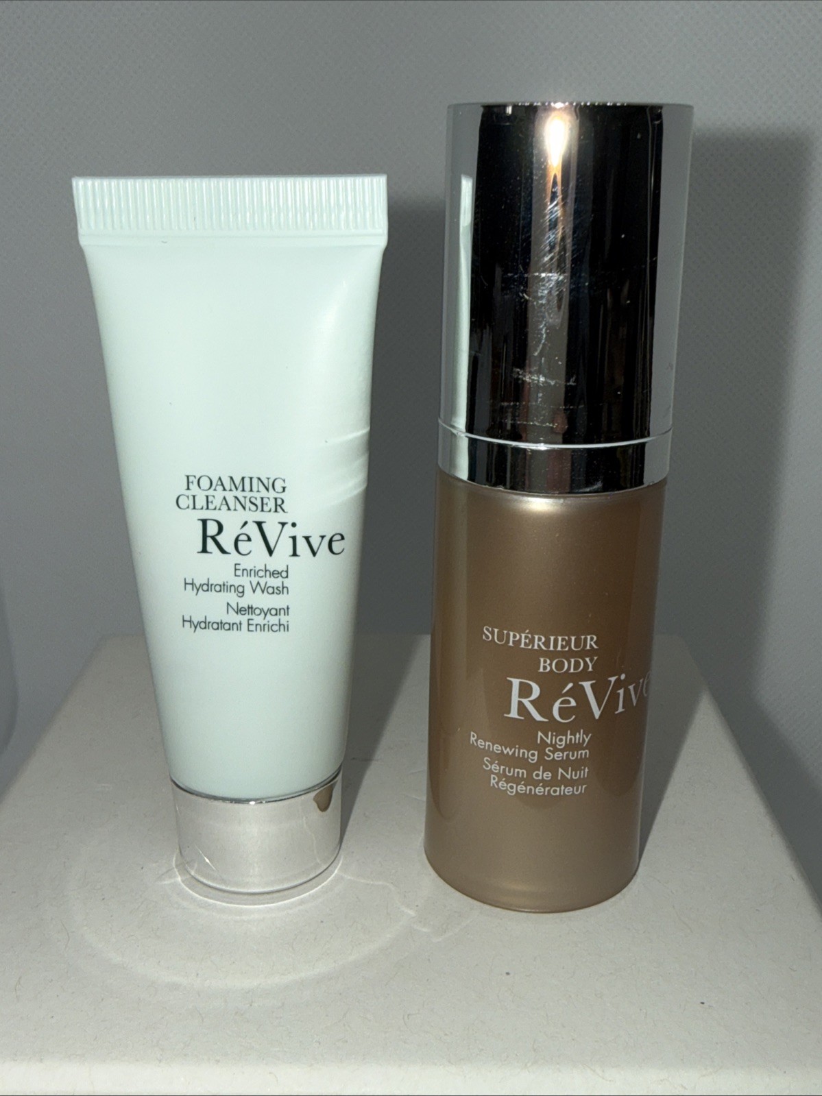 New ReVive Superieur Body Nightly Renewal Serum 10ml&cleanser 7ml Travel Size