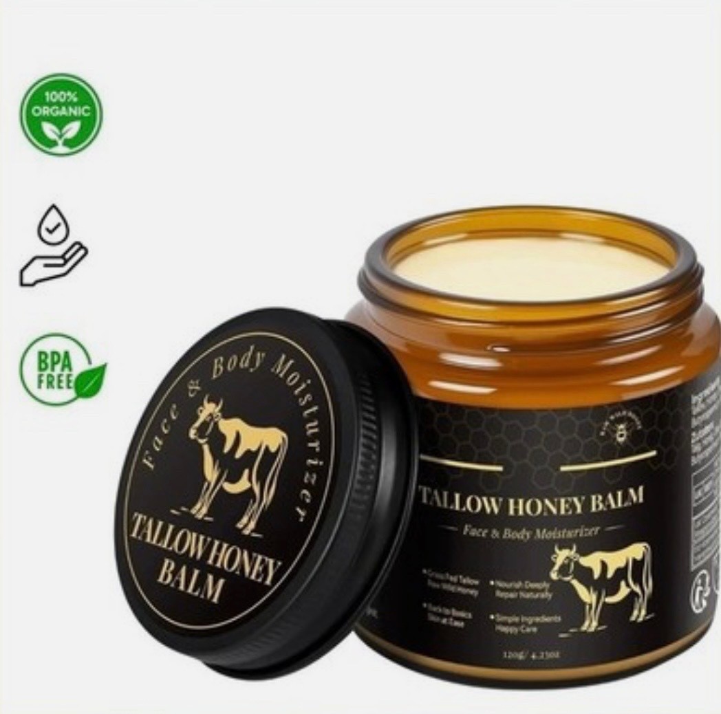 Crema De Sebo De Res Miel 4 Oz Para La Cara y La Piel Sevo Cevo Cebo Hidratante