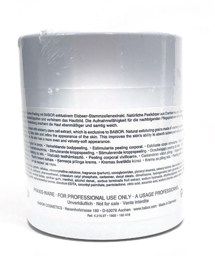 Babor Peeling Cream SPA SHAPING (500ml / 16.9oz) Salon Size / NEW / SEALED!