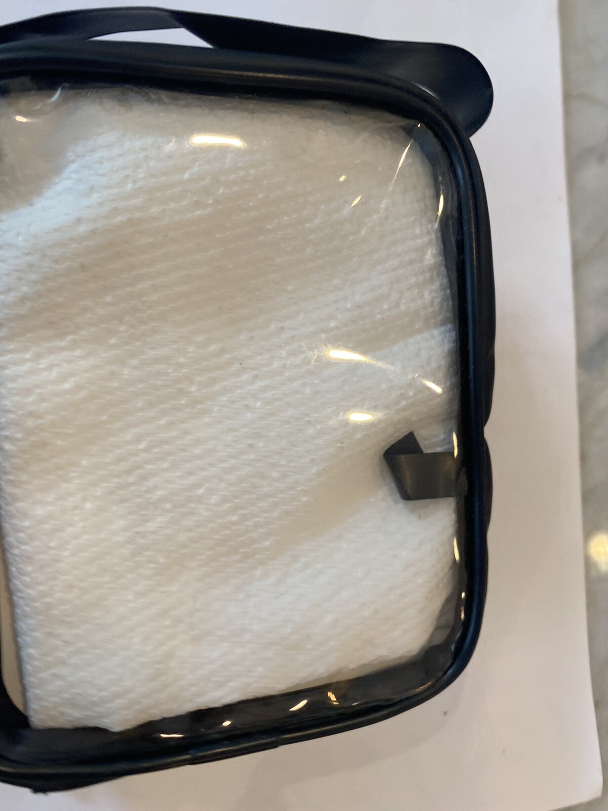 Jan Marini Skin Research Clear Storage Travel Pouch Zip Around Case 5.5” X 4.5”