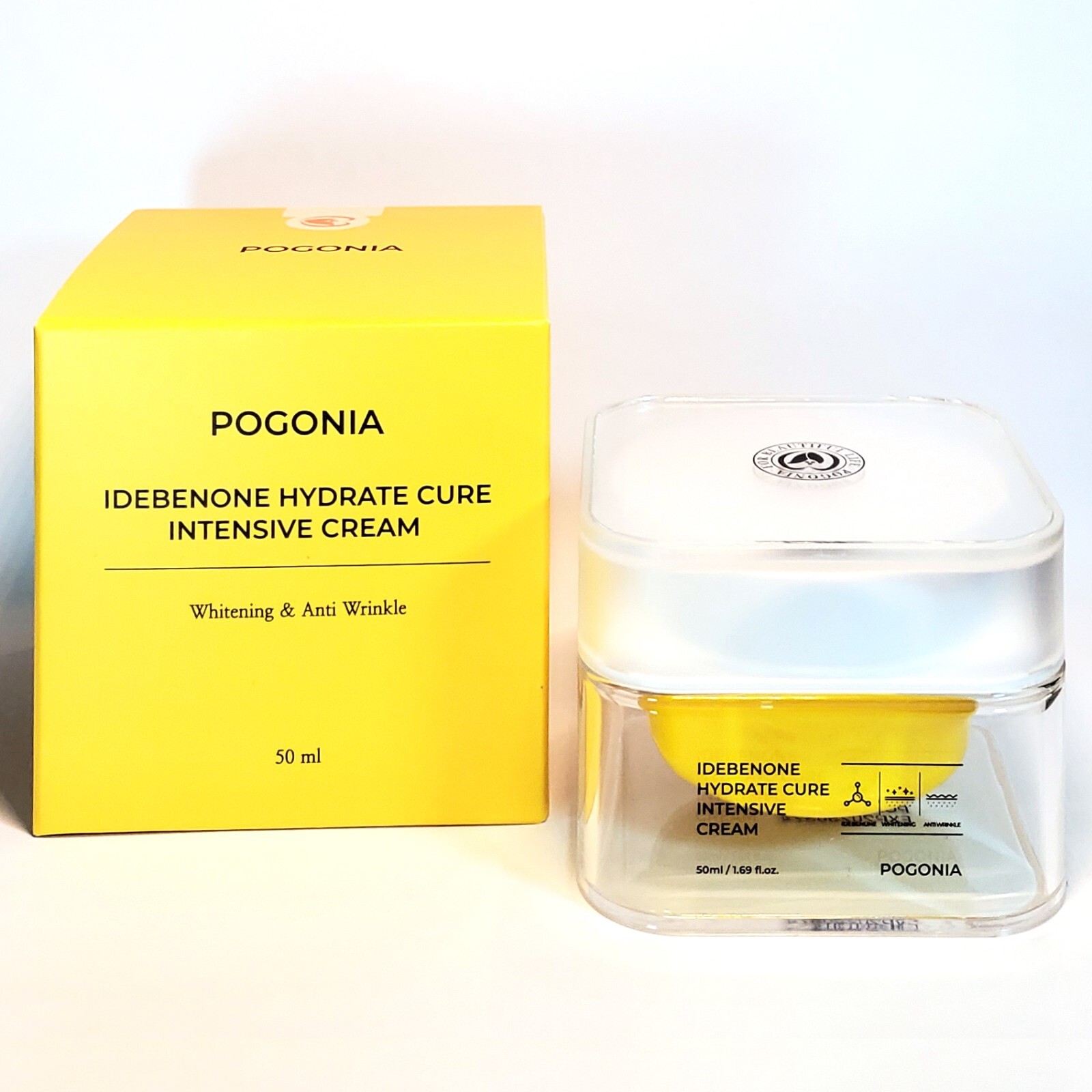 Pogonia Idebenone Hydrate Cure Intensive Cream 50ml Wrinkle Moisturizer K-Beauty
