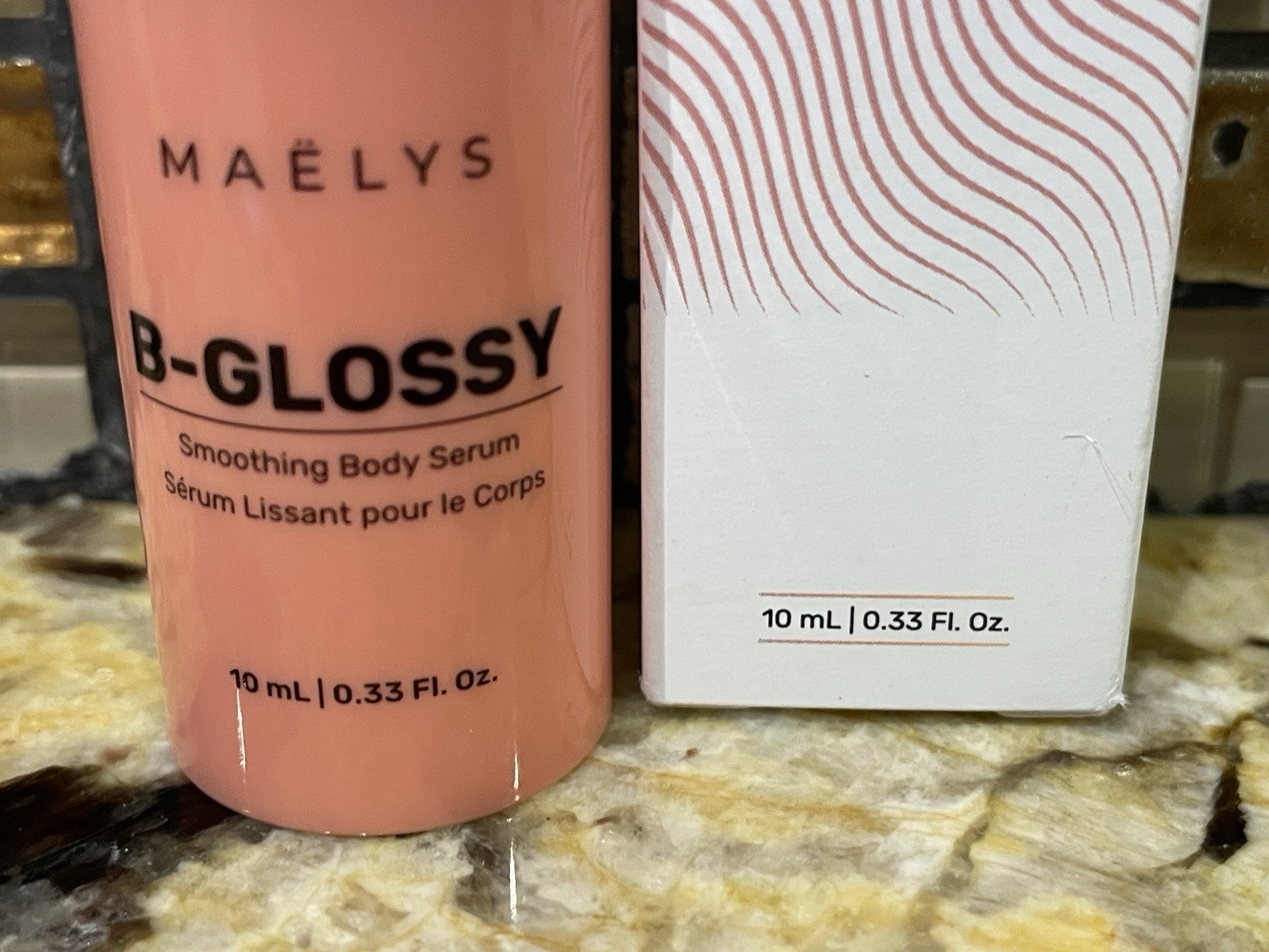Bundle 2 Maelys B-GLOSSY Smoothing Body Serum Travel Size 0.33oz each MAËLYS
