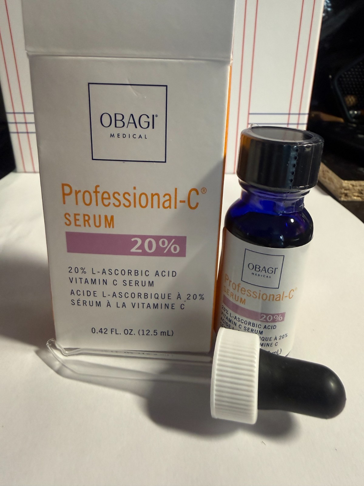 Obagi Medical Professional-C Serum 20% 0.42 fl oz (12.5ml) NEW Sealed W/ DROPPER