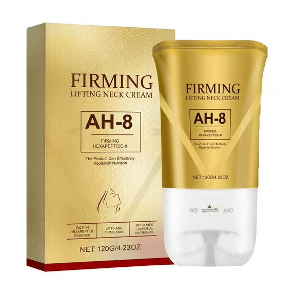 AH-8 Firming Lifting Neck Cream Hexapeptide-8 Anti-Aging Roller Massager 4.23oz