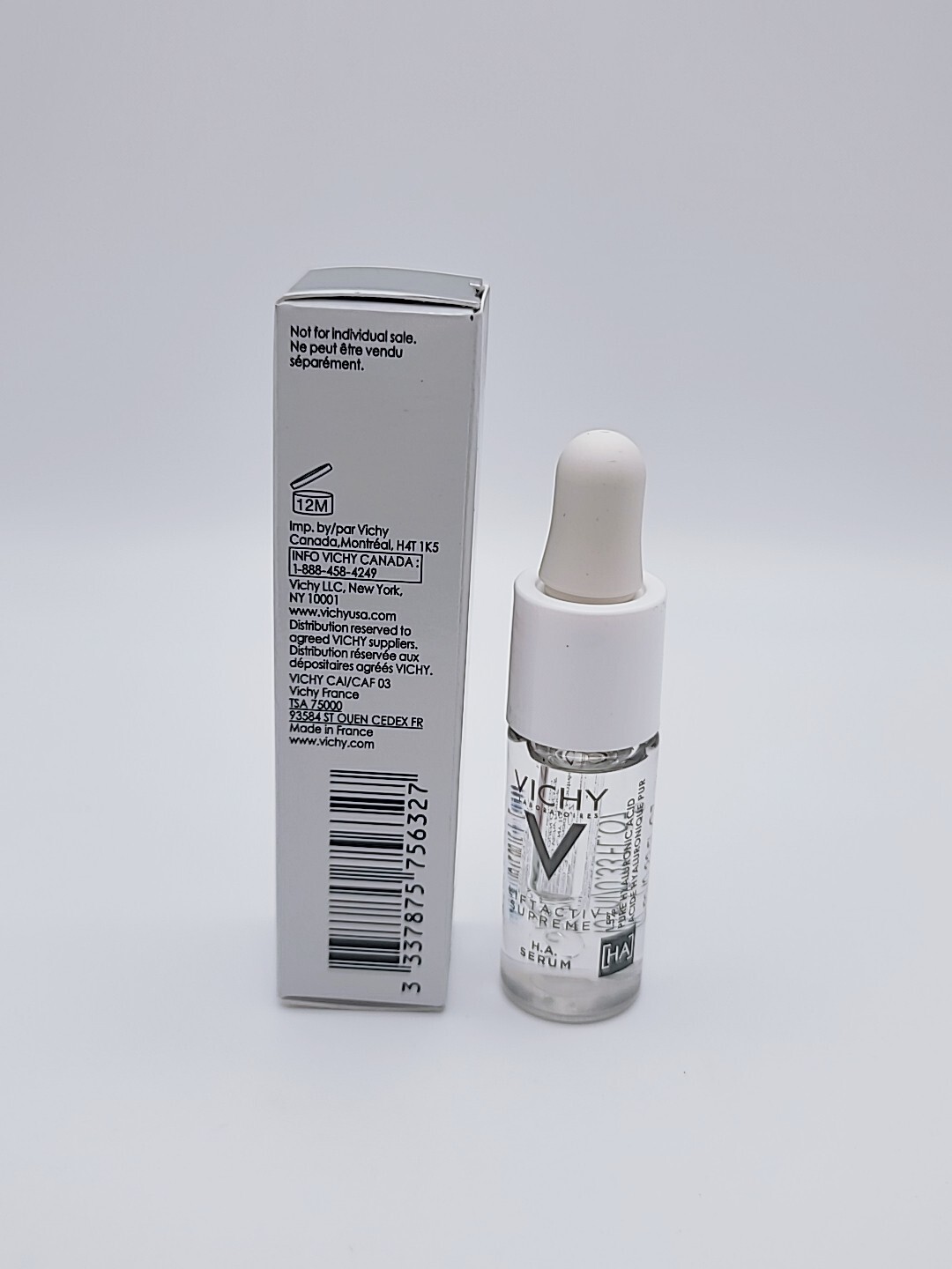 Vichy Liftactiv Supreme Hyaluronic Acid Serum 0.33 oz 10 ml HA Wrinkle Corrector