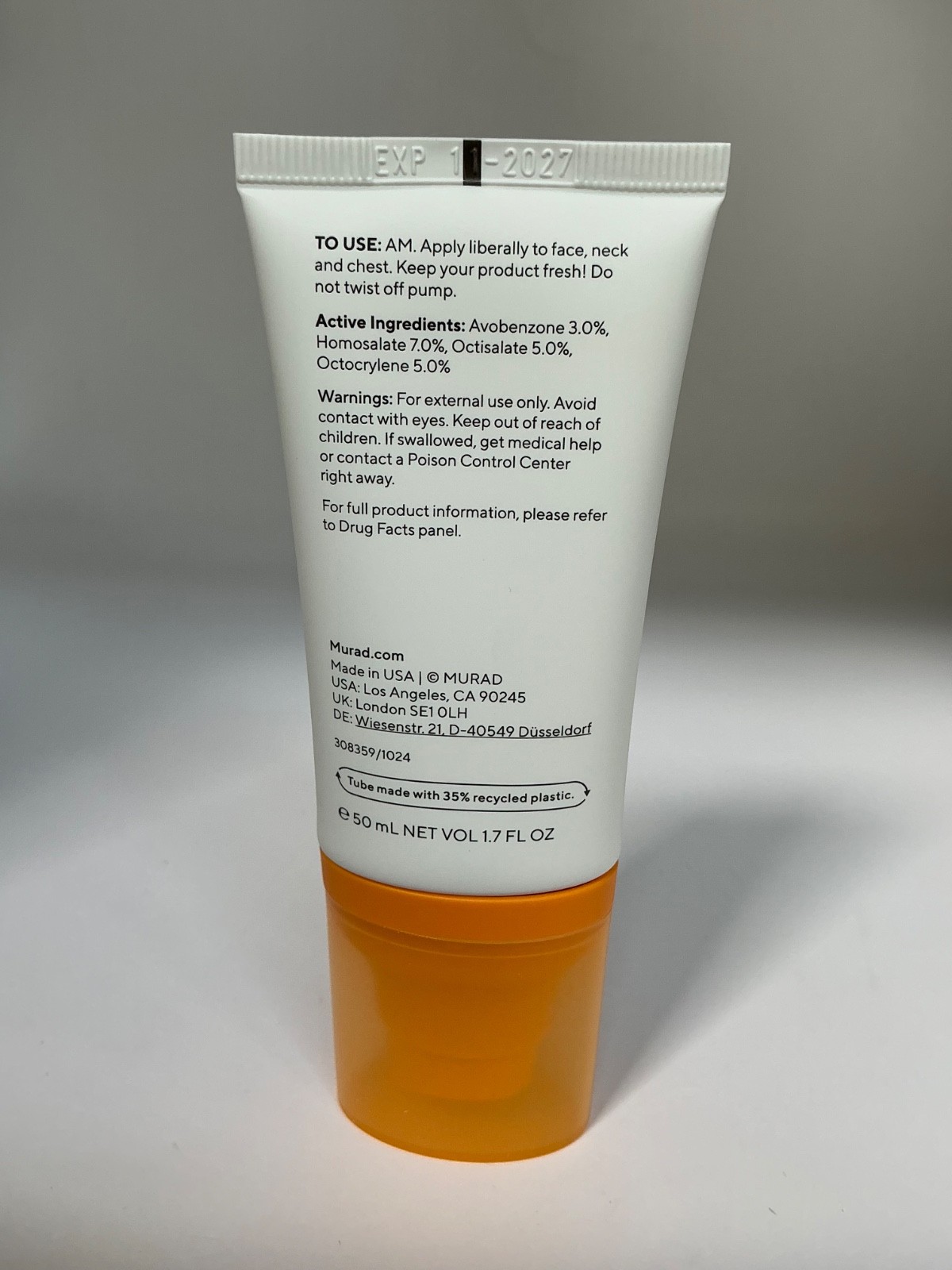 Murad Environmental Shield Superactive Moisturizer SPF50 Brightening EXP 11/27
