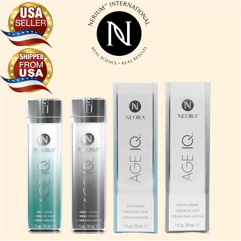 Nerium Neora Aged Defying IQ Night & Day Cream Combo Set Anti Aging Anti Wrinkle