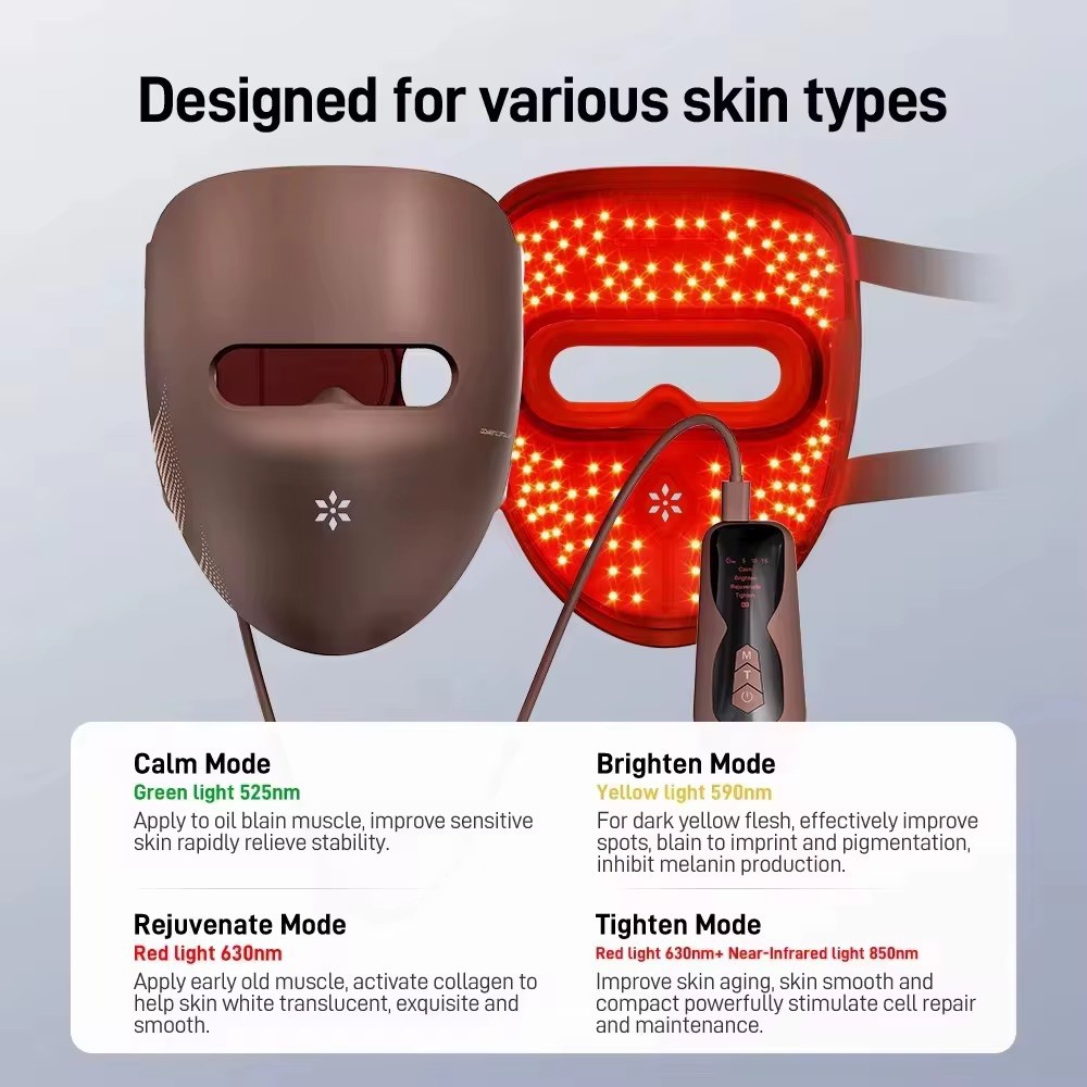 led light therapy face mask