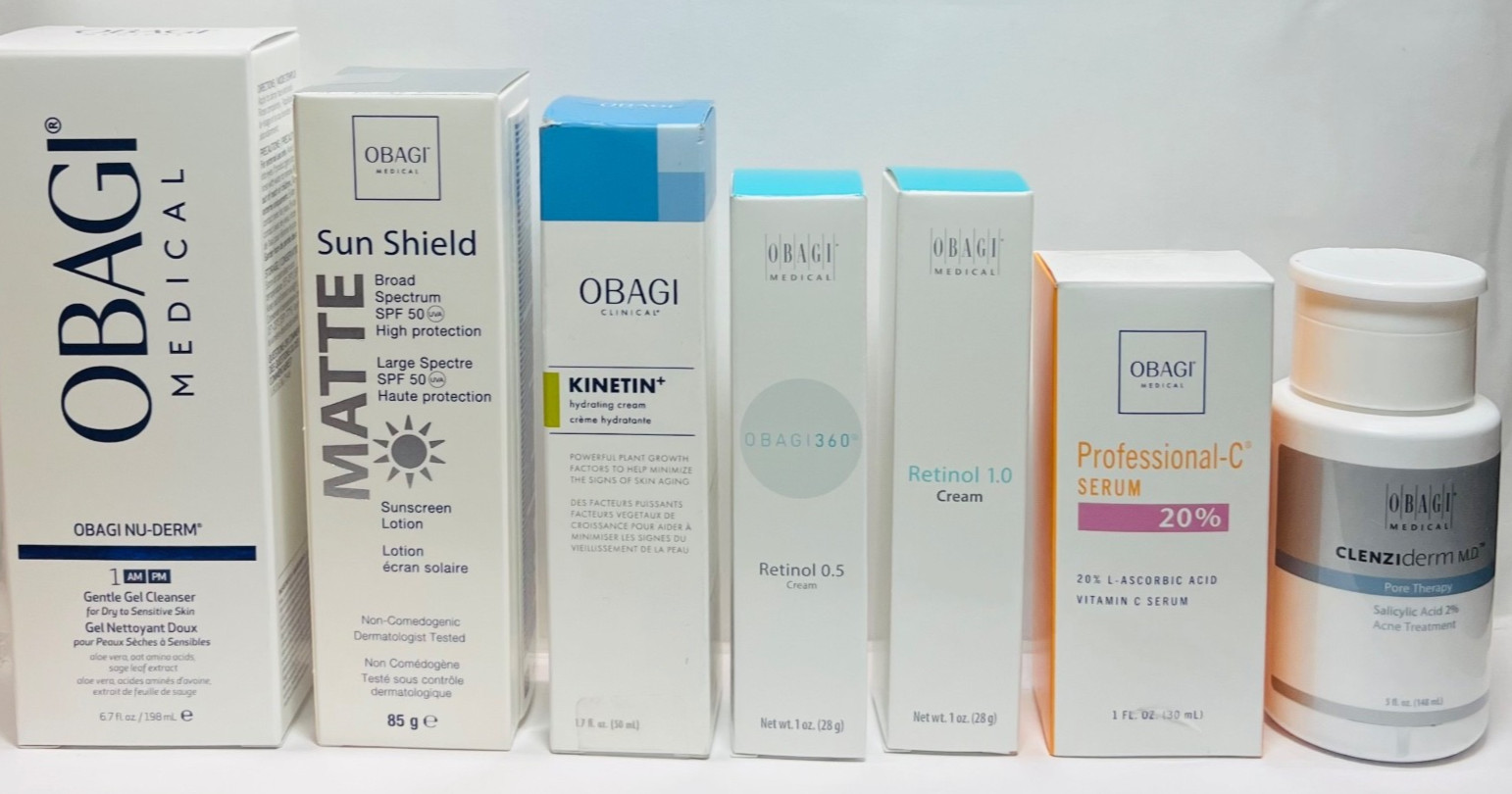 OBAGI NU-DERM GENTLE GEL CLEANSER -7 PCS SET. 100% AUTHENTIC BRAND NEW