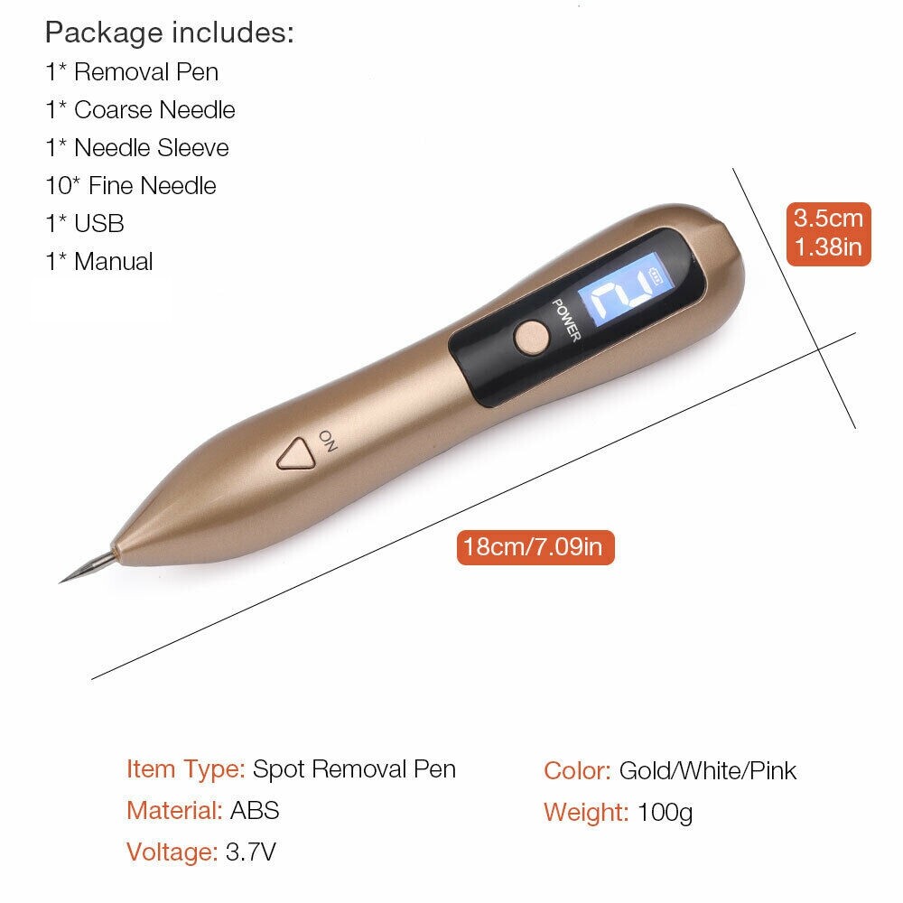 9Gear Fibroblast Plasma Pen Wart Tattoo Freckle Removal Sweep Dark Spot Skin Tag