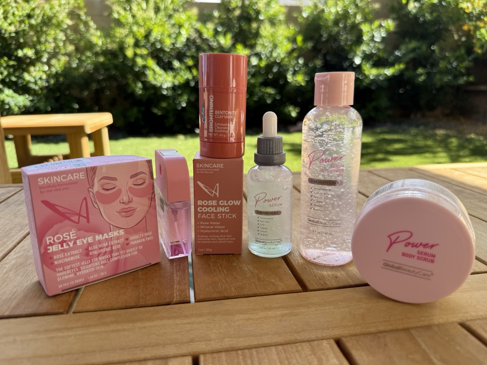Beauty Bundle Power Serum Body Scrub Eye Masks Face Stick Skincare Lot
