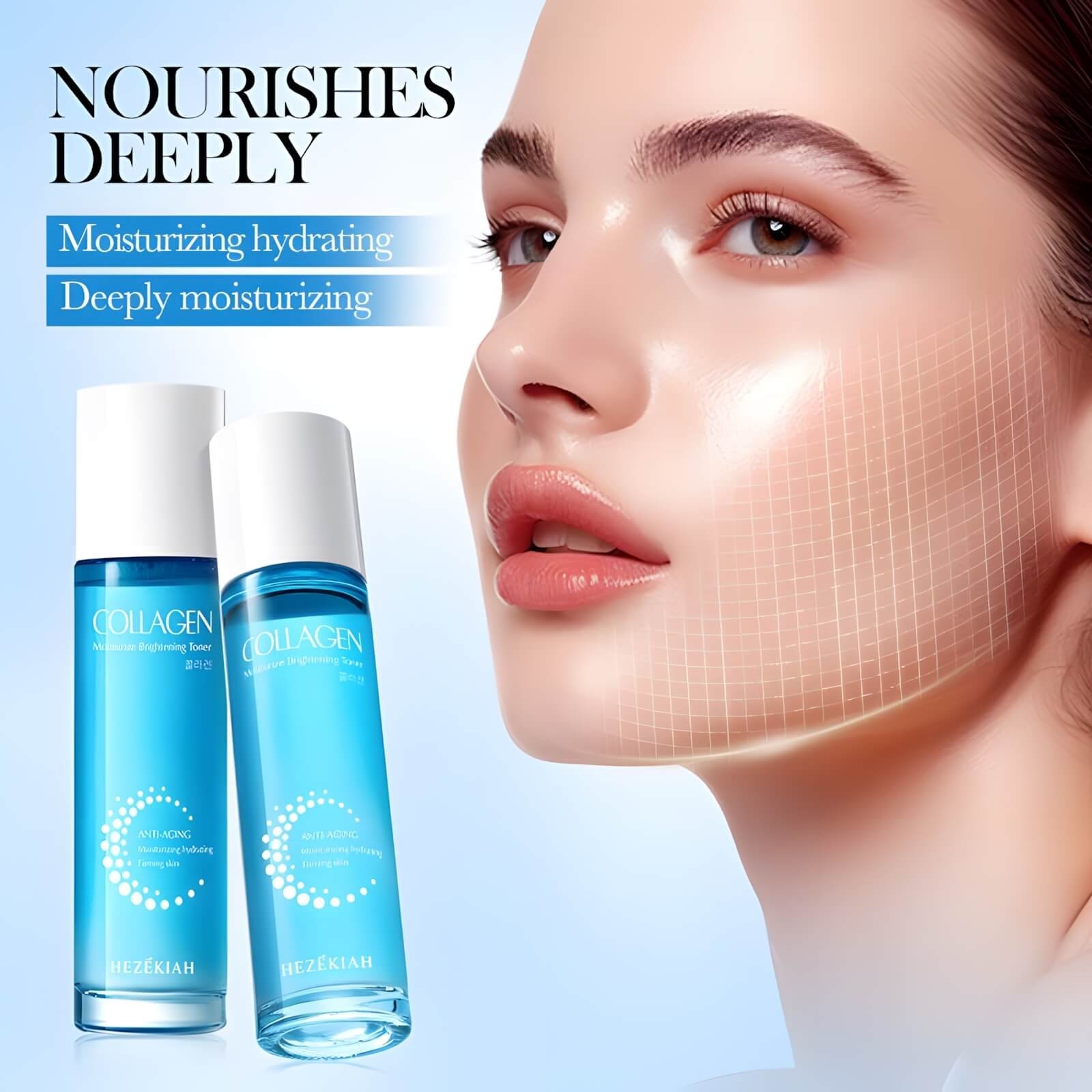 Collagen Anti-Aging Skin Care Set 6pcs Moisturizing Hydrating Firming Kit-USA