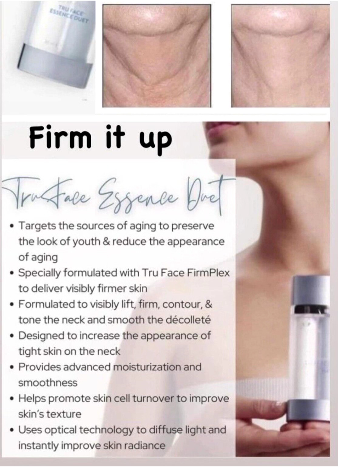 Authentic ageLOC TRU FACE ESSENCE DUET NuSkin 1fl.oz Brand New Sealed X1 Neck