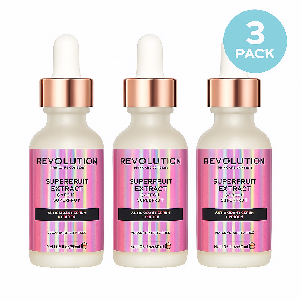 Revolution Superfruit Extract Serum Primer 1.05 fl oz – 3 Pack – New