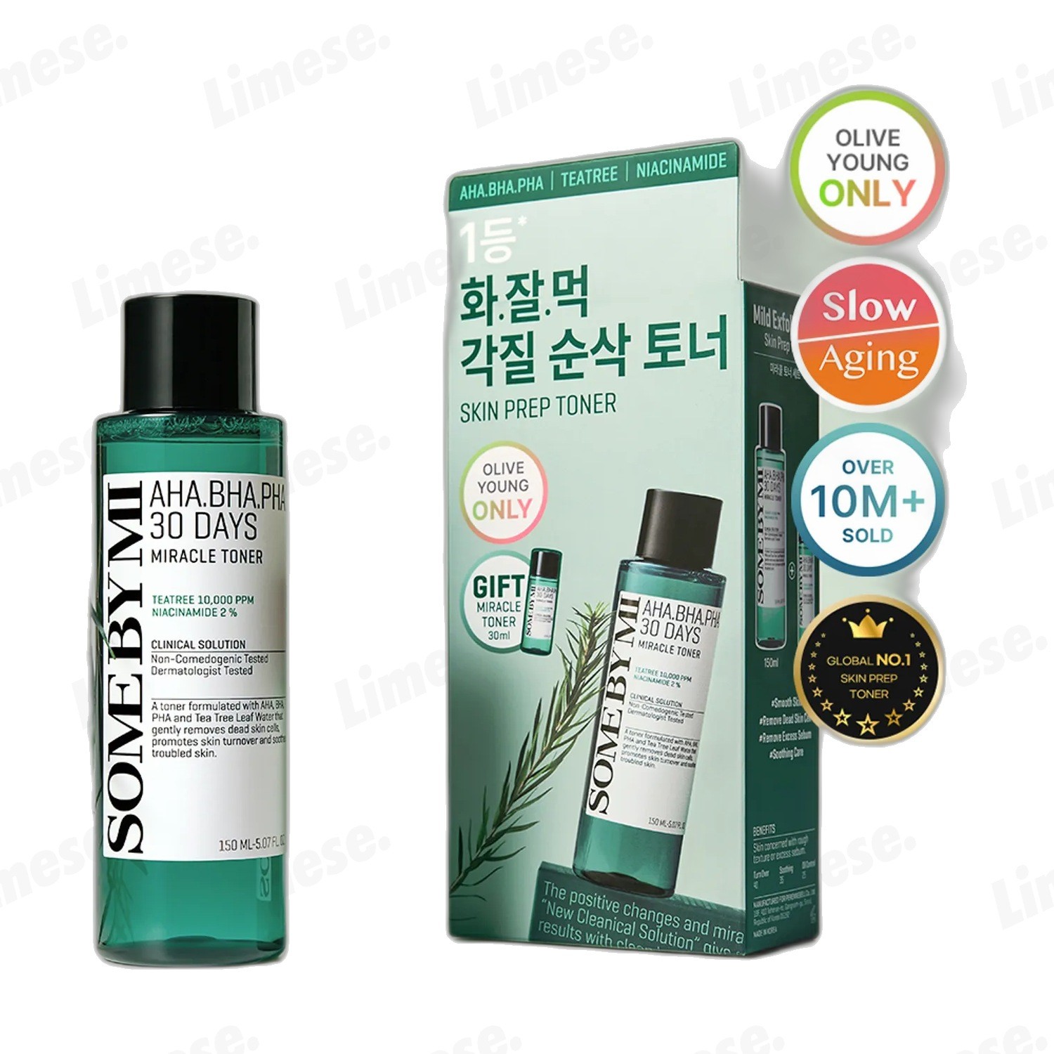 SOME BY MI AHA.BHA.PHA 30 Days Miracle Toner 150ml Set (+30ml) | pore care