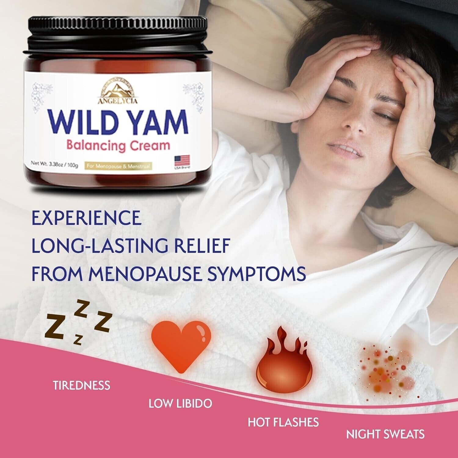 Wild Yam Cream Hormone Balance: Natural Organic Formula For Menopause Relief