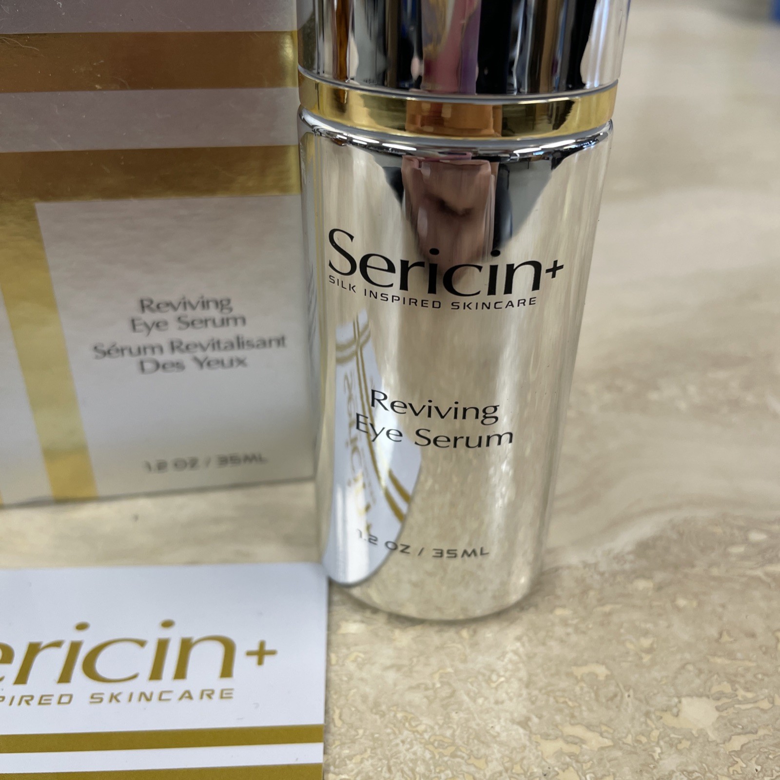 SERICIN+ REVIVING EYE SERUM-SILK INSPIRED SKINCARE-1.2 oz/35 ml-BRAND NEW