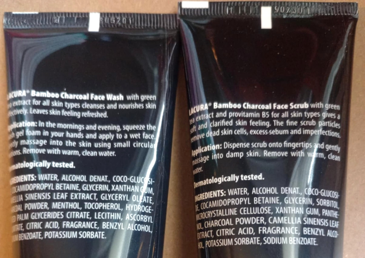 Lacura Face Care Kit Charcoal Face Wash & Face Scrub For Deep Cleansed Skin