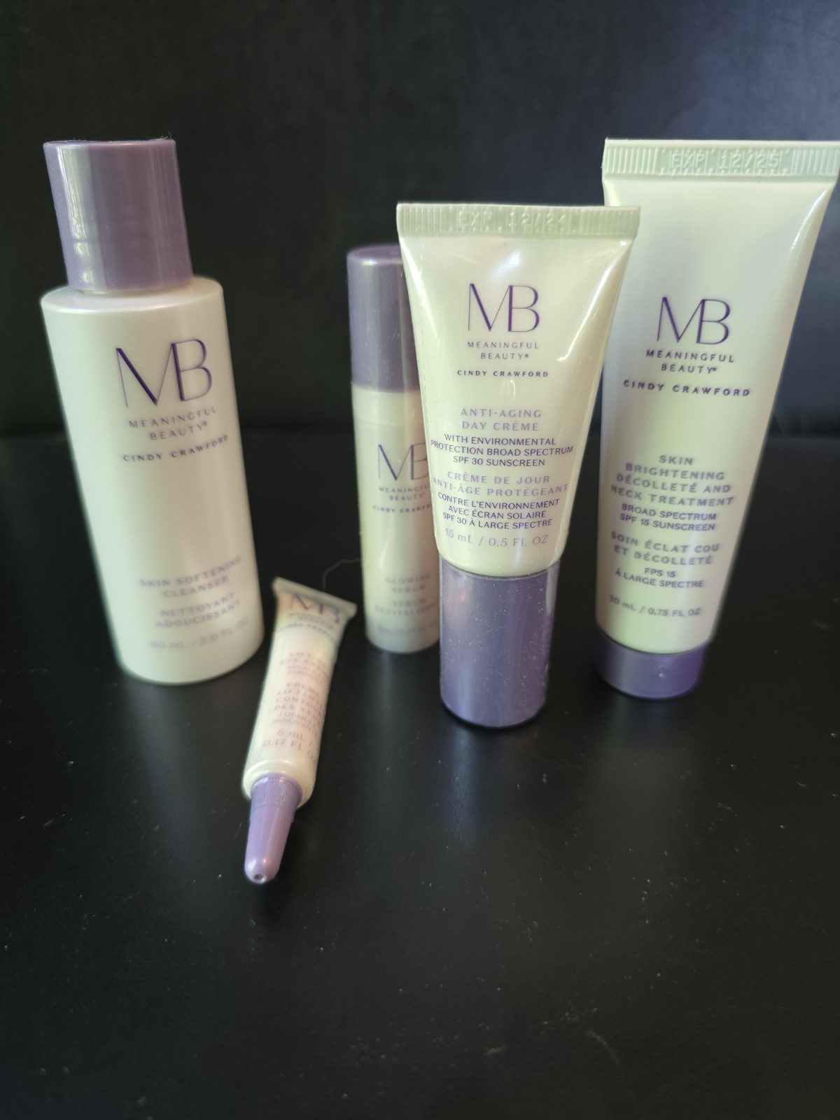 Brand New Sealed Cindy Crawford Meaningful Beauty 5 pc Skincare Set Travel Size