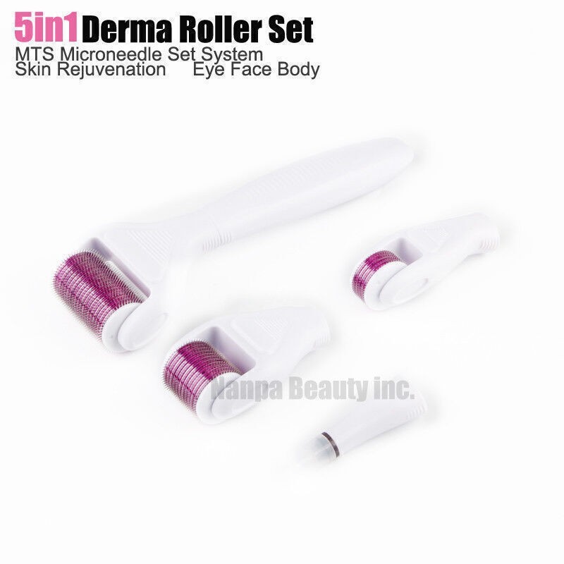 5in1 Micro Pin Derma Roller Set Anti-Aging Acne Stretch Marks Removal Treatment