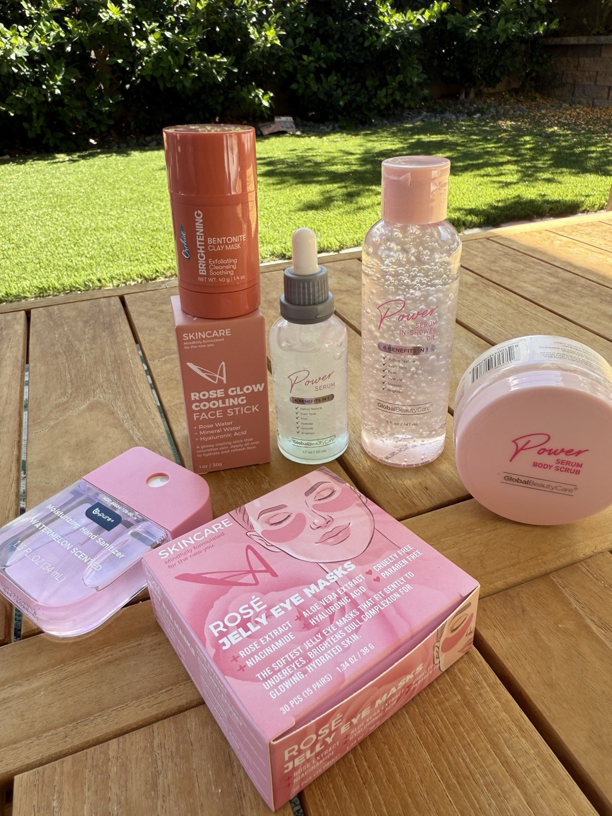 Beauty Bundle Power Serum Body Scrub Eye Masks Face Stick Skincare Lot