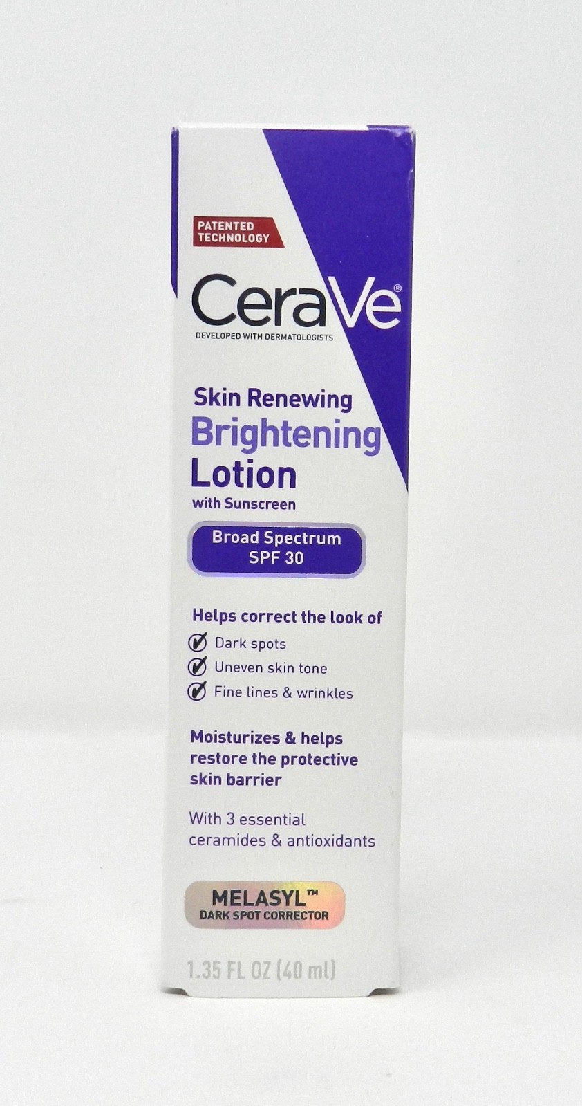 CeraVe Skin Renewing Brightening Lotion + Nightly Exfoliating Treatment Set of 2