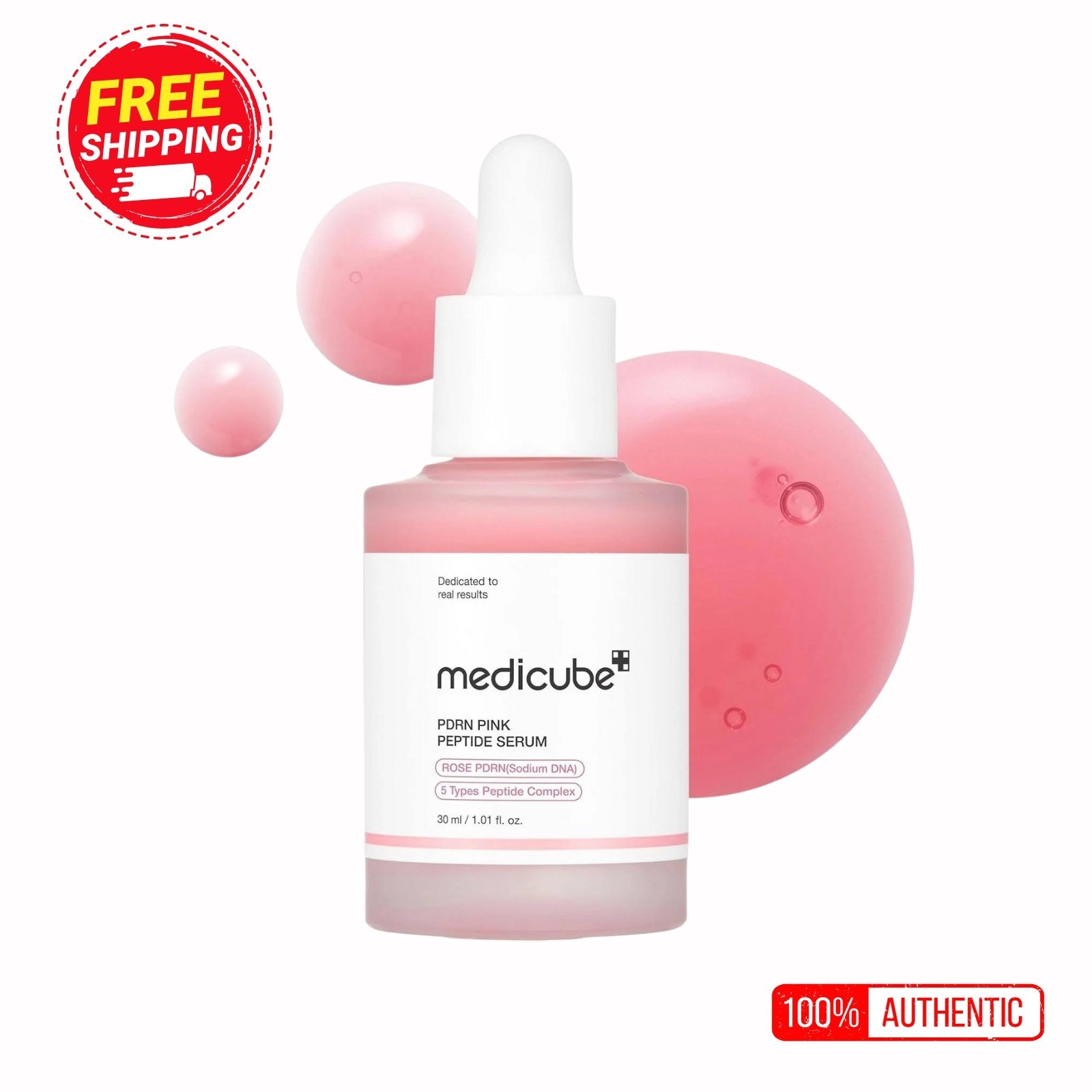 Medicube PDRN Pink Peptide Serum 30ml – Brightening, Firming, Anti-Aging Care