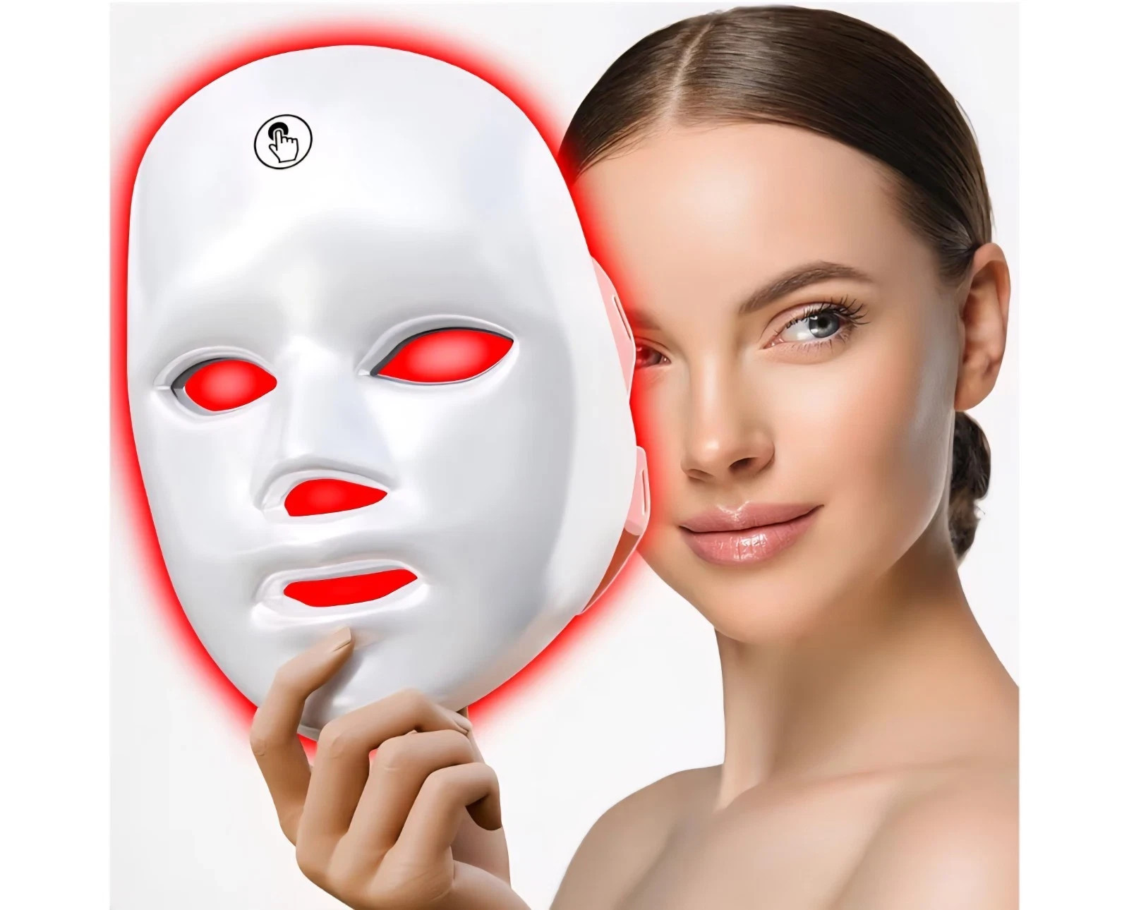 LED Facial Mask Skin Rejuvenation 7 Color Light Therapy Lamp Tools New