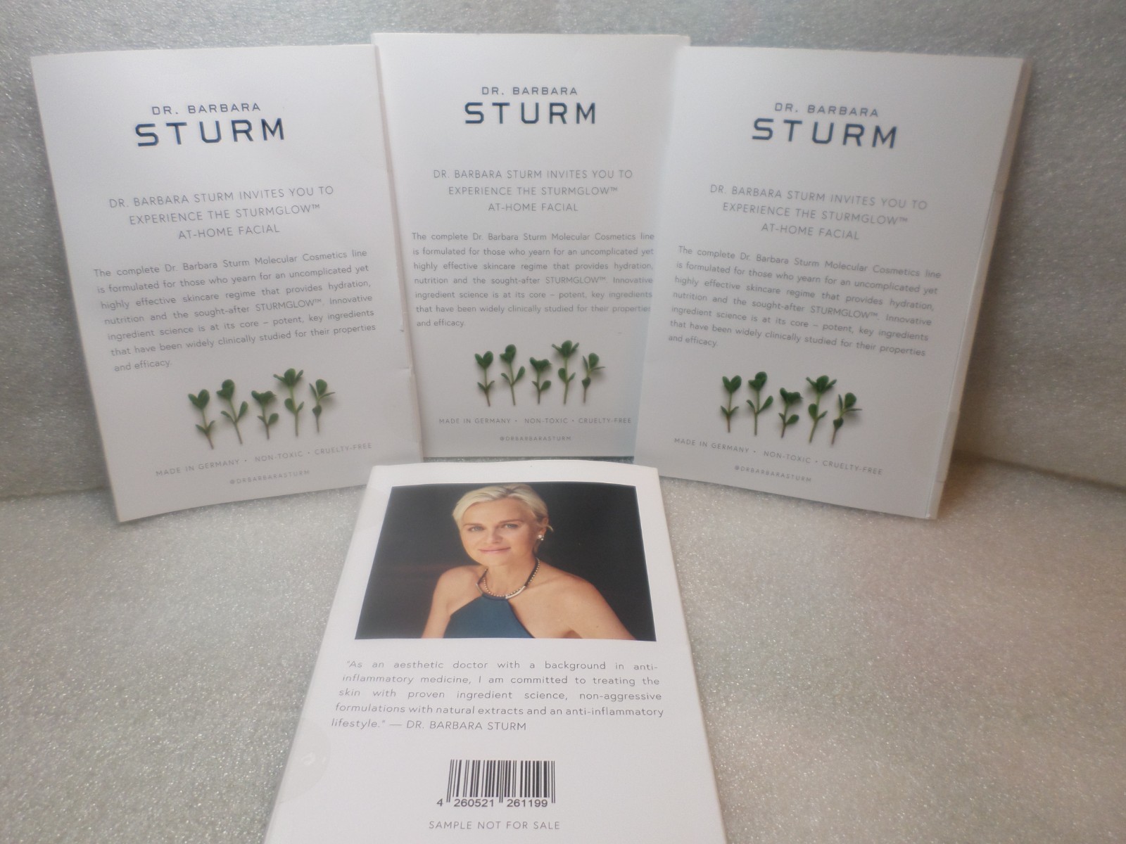 20 x DR BARBARA STURM ENZYME CLEANSER HYALURONIC SERUM FACE CREAM GLOW DROPS