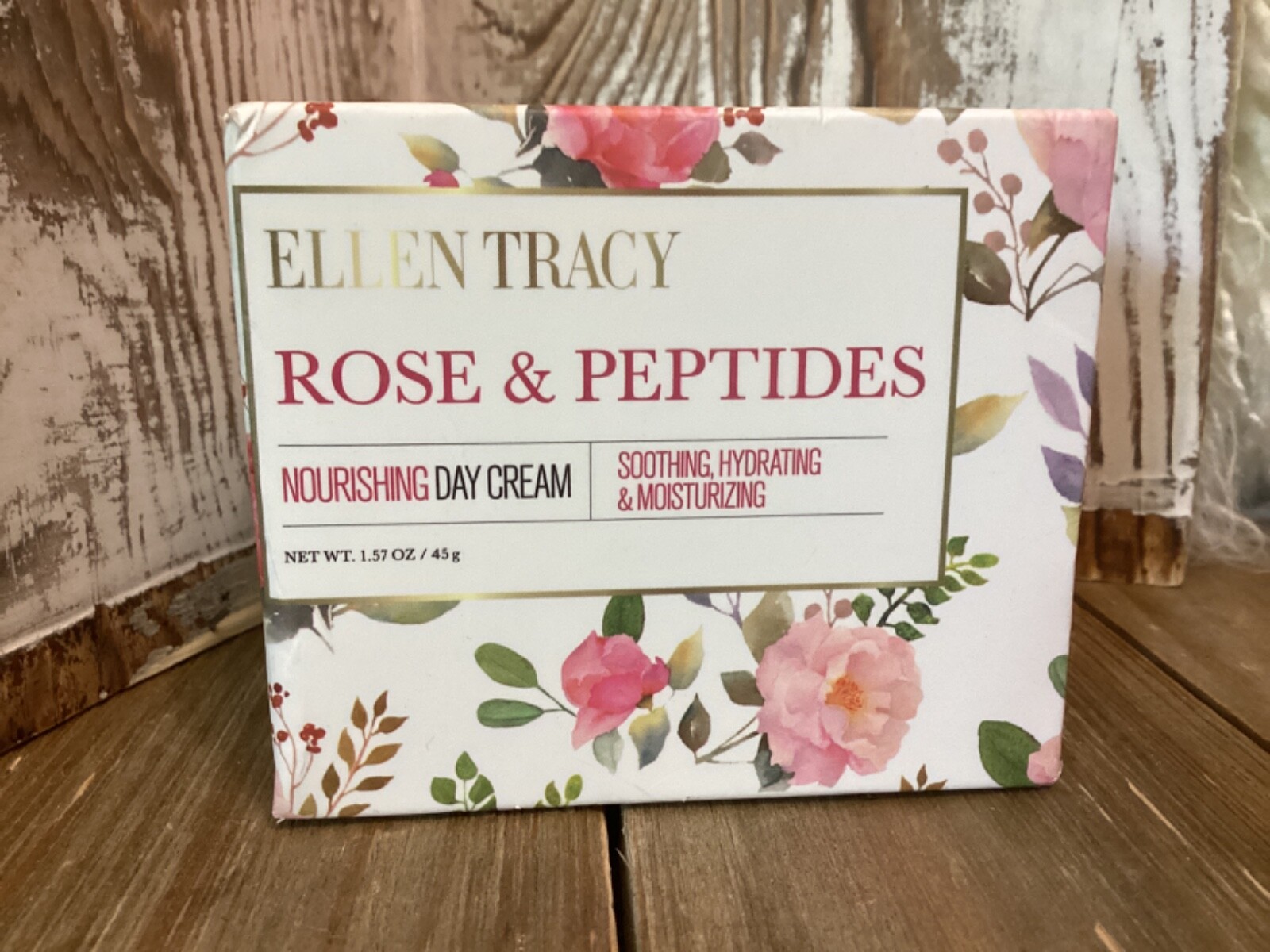 ELLEN TRACY ~Rose & Peptides~Nourishing Day Cream~1.57 OZ/ 45 g~New & sealed~