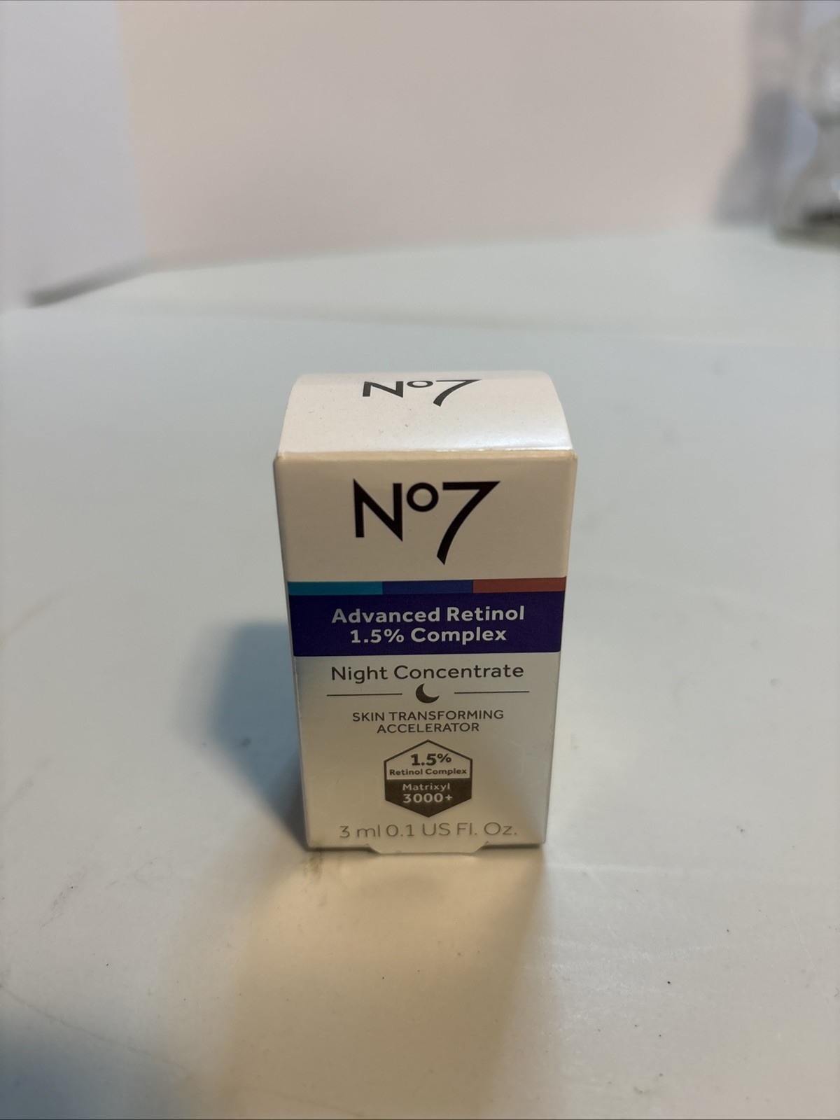 No7 Advanced Retinol 1.5% Complex Night Concentrate, Sample Size .1oz New in Box